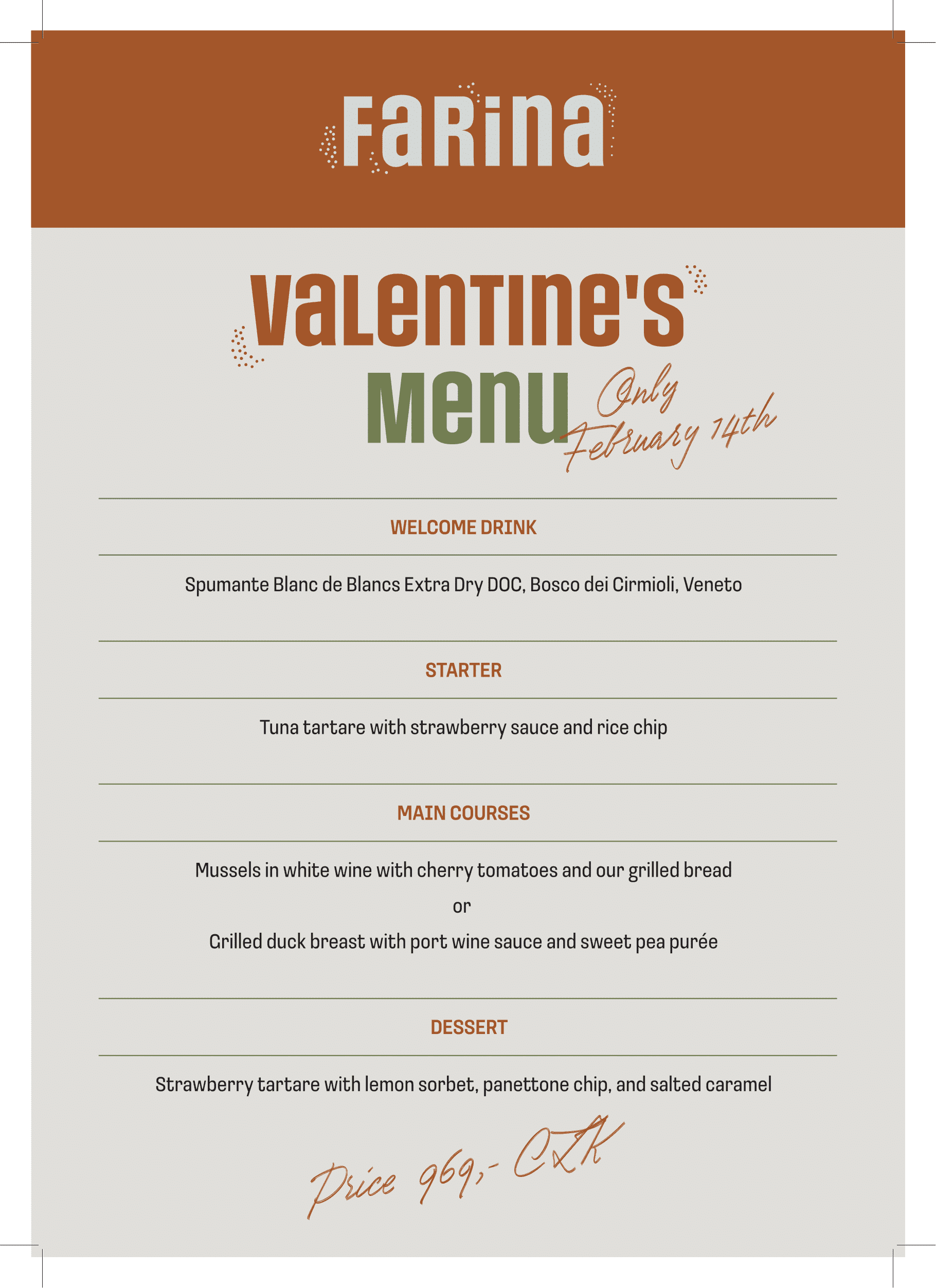 Valentine's Menu article image